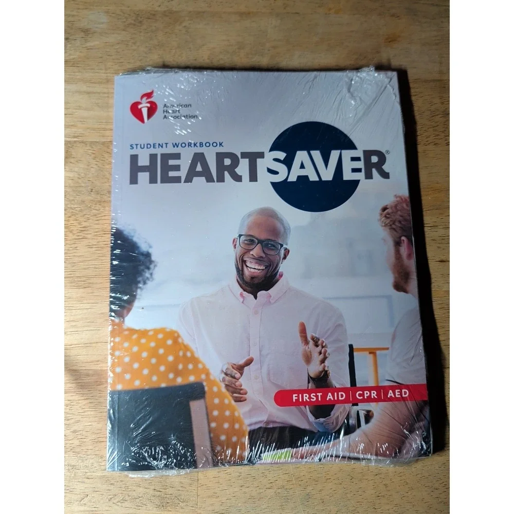 2020 Heartsave First Aid CPR AED Student Workbook by Aha, New Sealed